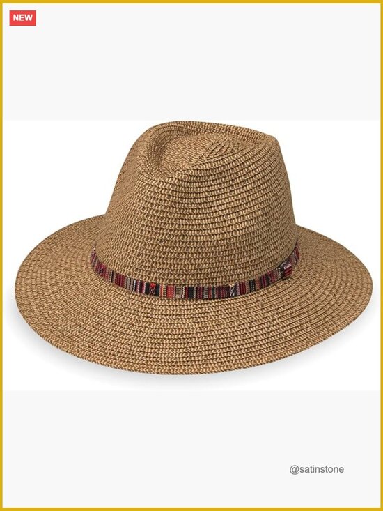 UPF 50+ Sun Protection Wide Brim Fedora Hat - Packable Travel Hat main image 7